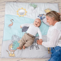 Aden + Anais™ Baby Bonding Play Mat 114 X 114 Cm -Kinderspeelgoed aden anais baby bonding play mat 114 x 114 cm a391395 2