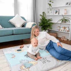 Aden + Anais™ Baby Bonding Play Mat 114 X 114 Cm -Kinderspeelgoed aden anais baby bonding play mat 114 x 114 cm a391395 3