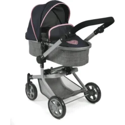 BAYER CHIC 2000 Combi Poppenwagen "MIKA" Melange Grijs-navy