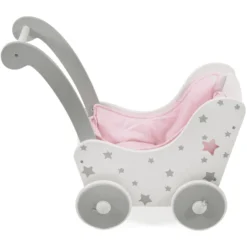 BAYER CHIC 2000 Houten Poppenwagen Stars Grijs 7 BAYER CHIC 2000 Houten Poppenwagen Stars Grijs -Kinderspeelgoed bayer chic 2000 houten poppenwagen stars grijs a296656 2