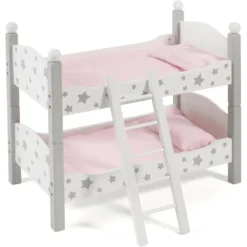 BAYER CHIC 2000 Poppen Stapelbed Stars Grijs -Kinderspeelgoed bayer chic 2000 poppen stapelbed stars grijs a296667 2