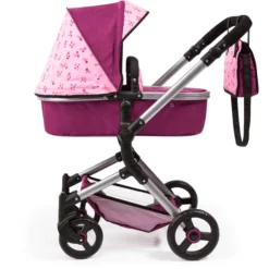 Kinderspeelgoed -Kinderspeelgoed bayer design neo vario combinatie poppenwagen pruim met fee a313423 1