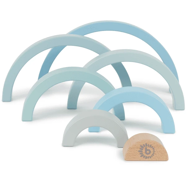 Bieco Houten Regenboog Om Blauw Te Stapelen 2 Bieco Houten Regenboog Om Blauw Te Stapelen - Afbeelding 2