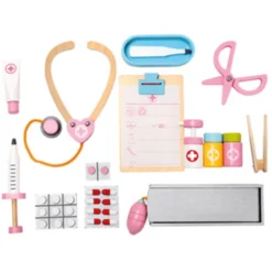 Bino Houten Dokterskoffer 16 St. 7 Bino Houten Dokterskoffer 16 St. -Kinderspeelgoed bino houten dokterskoffer 16 st a313726 2