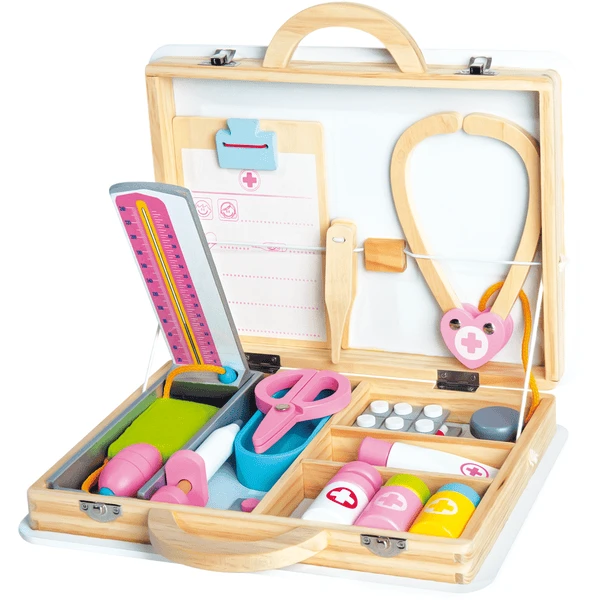 Bino Houten Dokterskoffer 16 St. 1 Bino Houten Dokterskoffer 16 St.