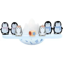 Bino Houten Evenwichtsspel, Pinguïns -Kinderspeelgoed bino houten evenwichtsspel pinguins a360457 2