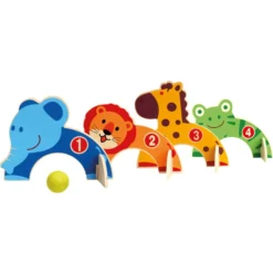 Bino Kinderset Rocket Van Hout, Dierentuin 8 Bino Kinderset Rocket Van Hout, Dierentuin -Kinderspeelgoed bino kinderset rocket van hout dierentuin a360513 3