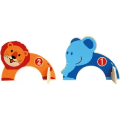 Bino Kinderset Rocket Van Hout, Dierentuin 9 Bino Kinderset Rocket Van Hout, Dierentuin -Kinderspeelgoed bino kinderset rocket van hout dierentuin a360513 4