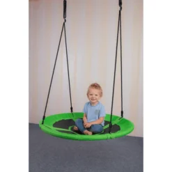 Bino Ronde Nestschommel Groen -Kinderspeelgoed bino ronde nestschommel groen a272816 3