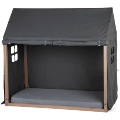 CHILDHOME Bedframe Cover Huis Antraciet 70 X 140 Cm