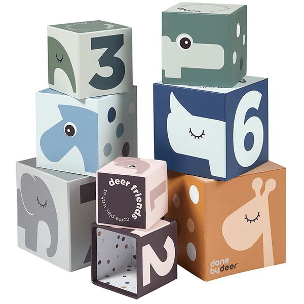 Done By Deer ™ Stapelblokje Hert Friends 2 Done By Deer ™ Stapelblokje Hert Friends - Afbeelding 2