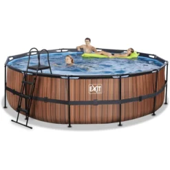 EXIT TOYS EXIT Frame Pool ø488x122cm (12v Sand Filter) - Houtlook 9 EXIT TOYS EXIT Frame Pool ø488x122cm (12v Sand Filter) - Houtlook -Kinderspeelgoed exit frame pool o488x122cm 12v sand filter houtlook a305955 4