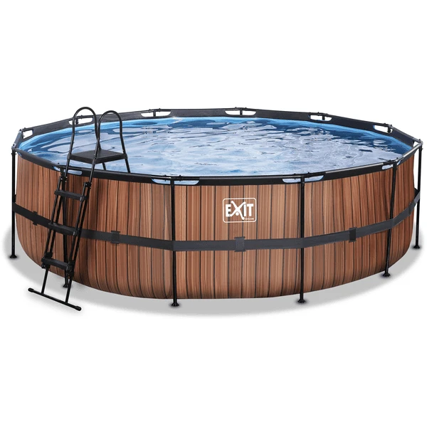 EXIT TOYS EXIT Frame Pool ø488x122cm (12v Sand Filter) - Houtlook 1 EXIT TOYS EXIT Frame Pool ø488x122cm (12v Sand Filter) - Houtlook