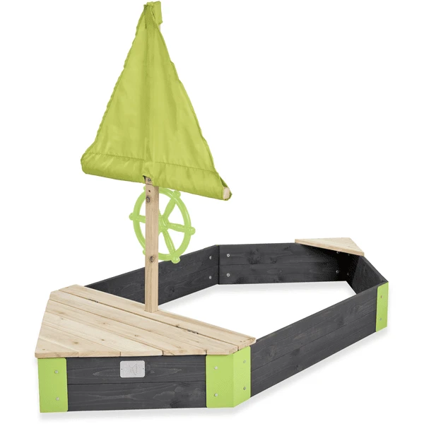 EXIT TOYS EXIT Houten Zandbak Boot Aksent, 190 X 90 Cm 1 EXIT TOYS EXIT Houten Zandbak Boot Aksent, 190 X 90 Cm