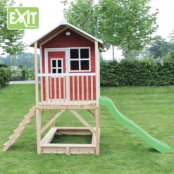 EXIT TOYS EXIT Loft 500 Houten Speelhuis - Rood 7 EXIT TOYS EXIT Loft 500 Houten Speelhuis - Rood -Kinderspeelgoed exit loft 500 houten speelhuis rood a248338 2