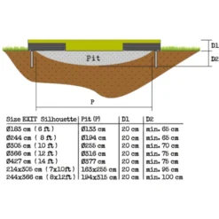 EXIT TOYS EXIT Silhouette Inground Trampoline ø366cm Met Veiligheidsnet - Groen 8 EXIT TOYS EXIT Silhouette Inground Trampoline ø366cm Met Veiligheidsnet - Groen -Kinderspeelgoed exit silhouette inground trampoline o366cm met veiligheidsnet groen a251728 3