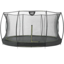 EXIT TOYS EXIT Silhouette Inground Trampoline ΓΈ366cm Met Veiligheidsnet - Zwart