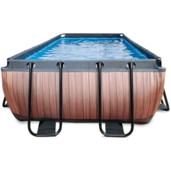 EXIT TOYS EXIT Wood Pool 400x200x100cm Met Afdekking, Sand Filter En Warmtepomp, Bruin 8 EXIT TOYS EXIT Wood Pool 400x200x100cm Met Afdekking, Sand Filter En Warmtepomp, Bruin -Kinderspeelgoed exit wood pool 400x200x100cm met afdekking sand filter en warmtepomp bruin a294604 3