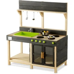 EXIT TOYS EXIT Yummy 300 Houten Buitenkeuken - Naturel -Kinderspeelgoed exit yummy 300 houten buitenkeuken naturel a265527 3