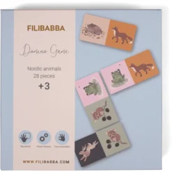 Filibabba Dominospel - Nordic Animal World