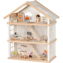 Goki Poppenhuis Modern Wonen, 3 Verdiepingen 7 Goki Poppenhuis Modern Wonen, 3 Verdiepingen -Kinderspeelgoed goki poppenhuis modern wonen 3 verdiepingen a351313 3