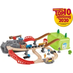Hape Spoorweg Bouwset -Kinderspeelgoed hape spoorweg bouwset a296373 2