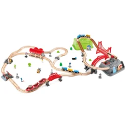 Hape Spoorweg Bouwset -Kinderspeelgoed hape spoorweg bouwset a296373 3