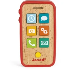 Janod® Smartphone Hout Met Functies 7 Janod® Smartphone Hout Met Functies -Kinderspeelgoed janod smartphone hout met functies a219103 2