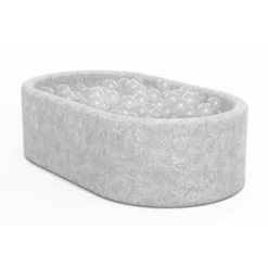 KIDKII Nordic Kogelbad, Zijde, Lichtgrijs