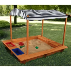 Kidkraft® Zandbak Met Zonnendak 7 Kidkraft® Zandbak Met Zonnendak -Kinderspeelgoed kidkraft zandbak met zonnendak a217912 2