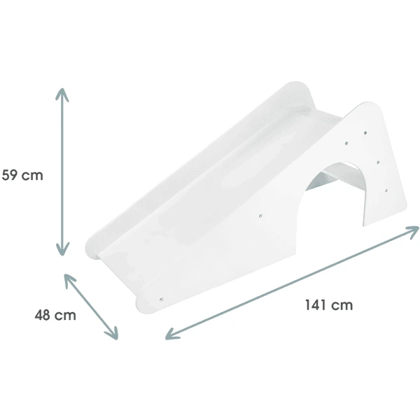 Kindsgard Kinderglijbaan Klatreglidda Wit 2 Kindsgard Kinderglijbaan Klatreglidda Wit - Afbeelding 2