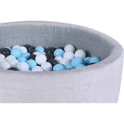 Knorr® Toys Ballenbak Soft Cosy Geo Grey Inclusief 300 Ballen Grijs/creme/lichtblauw 7 Knorr® Toys Ballenbak Soft Cosy Geo Grey Inclusief 300 Ballen Grijs/creme/lichtblauw -Kinderspeelgoed knorr toys ballenbak soft cosy geo grey inclusief 300 ballen grijs creme lichtblauw a287959 2