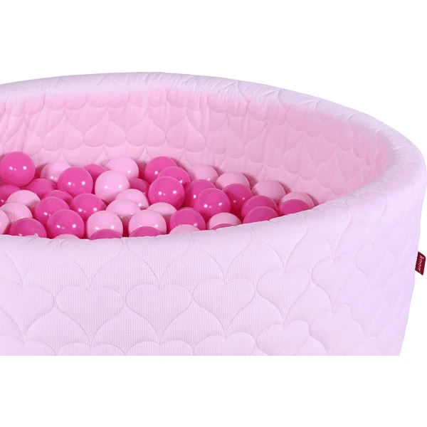 Knorr® Toys Ballenbak Soft Cosy Heart Rose Inclusief 300 Ballen Soft Pink 3 Knorr® Toys Ballenbak Soft Cosy Heart Rose Inclusief 300 Ballen Soft Pink - Afbeelding 3