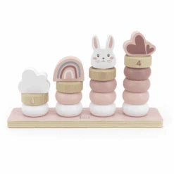 Label-Label - Kleine Stapelringen - Roze