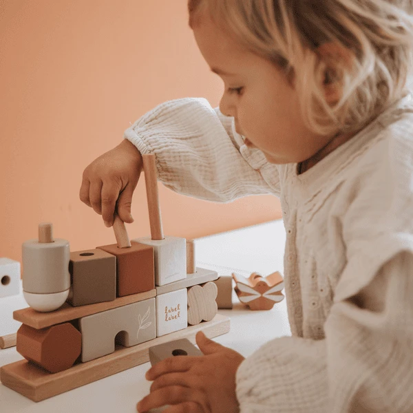 Label Label - Stapelblokken - Nougat 4 Label Label - Stapelblokken - Nougat - Afbeelding 4