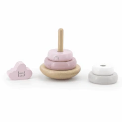 Kinderspeelgoed -Kinderspeelgoed label label stapelringen balance roze a393312 1