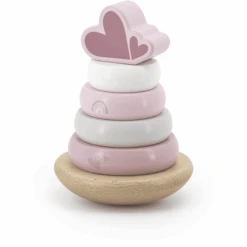 Kinderspeelgoed 5 Label-Label - Stapelringen Balance - Roze