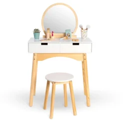 MUSTERKIND ® Toilettafel Calendula, Wit/natuur