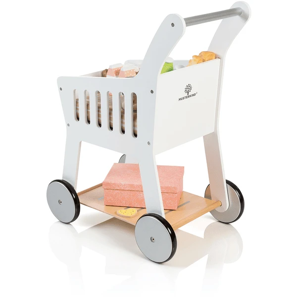 MUSTERKIND® Winkelwagen Rubus Wit 2 MUSTERKIND® Winkelwagen Rubus Wit - Afbeelding 2