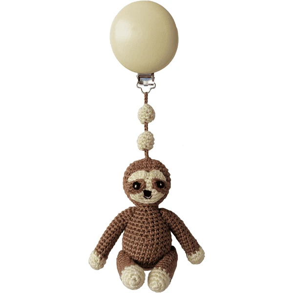 Nature Zoo Of Denmark Gehaakte Aanhangers Voor Kinderwagens - Luiaard, Bruin 2 Nature Zoo Of Denmark Gehaakte Aanhangers Voor Kinderwagens - Luiaard, Bruin - Afbeelding 2