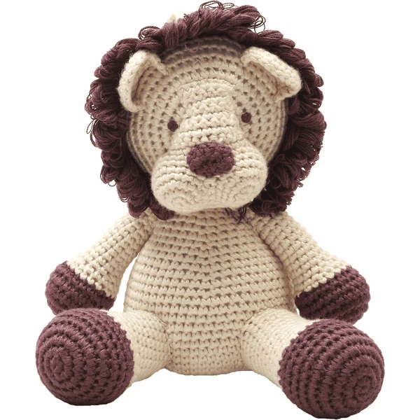 Nature Zoo Of Denmark Gehaakte Knuffelleeuw, Beige 1 Nature Zoo Of Denmark Gehaakte Knuffelleeuw, Beige