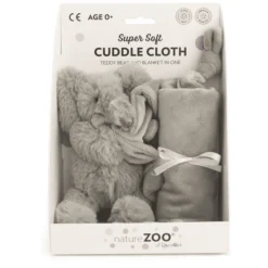 Nature Zoo Of Denmark "Superzacht Knuffeldoekje Olifant, Donkergrijs".