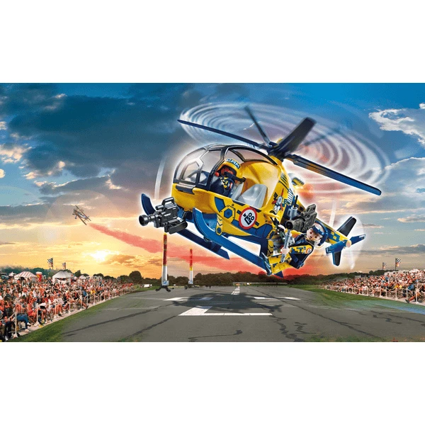 Playmobil Lucht Stuntshow Filmploeg Helikopter 2 Playmobil Lucht Stuntshow Filmploeg Helikopter - Afbeelding 2