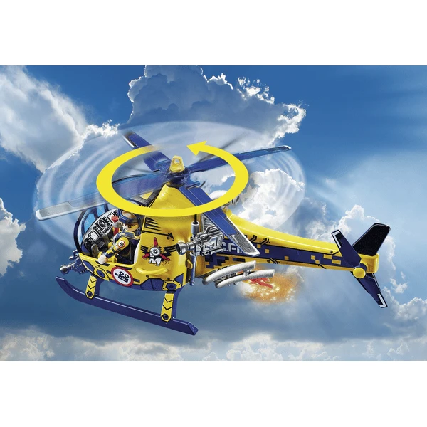 Playmobil Lucht Stuntshow Filmploeg Helikopter 3 Playmobil Lucht Stuntshow Filmploeg Helikopter - Afbeelding 3