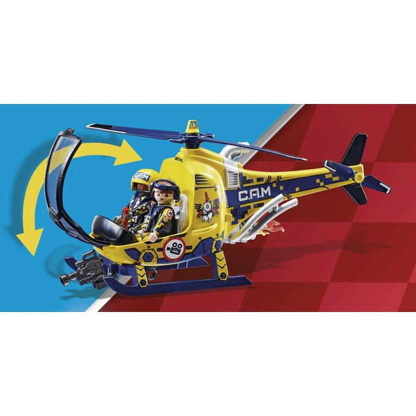Playmobil Lucht Stuntshow Filmploeg Helikopter 5 Playmobil Lucht Stuntshow Filmploeg Helikopter - Afbeelding 5