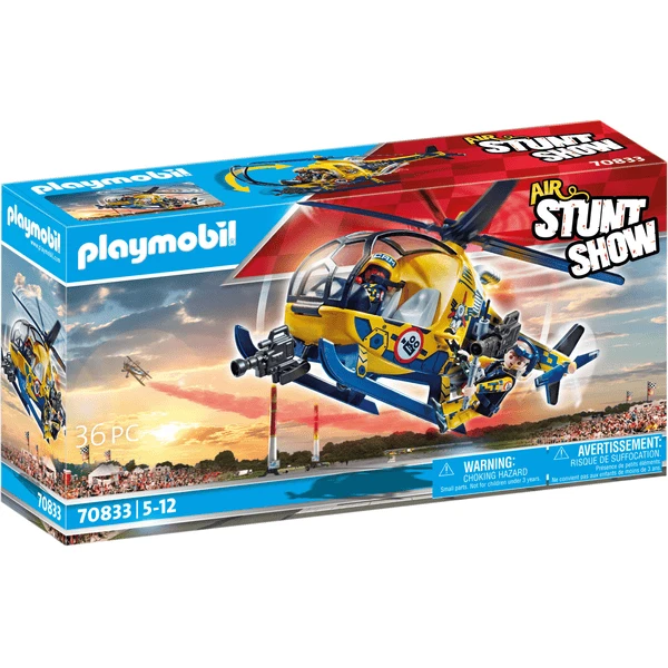 Playmobil Lucht Stuntshow Filmploeg Helikopter 1 Playmobil Lucht Stuntshow Filmploeg Helikopter