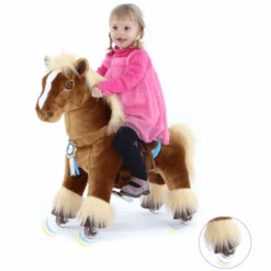 PonyCycle® Bruin Paard, Klein -Kinderspeelgoed ponycycle bruin paard klein a287967 2
