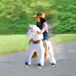 PonyCycle ® White Eenhoorn -Kinderspeelgoed ponycycle white eenhoorn a338463 4