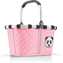 Reisenthel ® Carry Tas XS Kinderen Panda, Stippen Roze