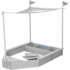 Roba Zandbak Schip Incl. Zonneluifel -Kinderspeelgoed roba zandbak schip incl zonneluifel a284395 2